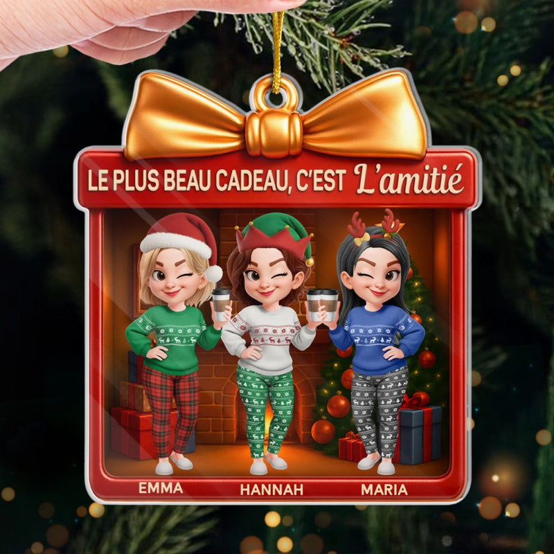 Ornement En Acrylique Personnalisé – Cadeaux De Noël Et D’Anniversaire Personnalisés Pour Meilleure Amie, Femmes, Sœurs, BFF – Créer Ensemble De Joyeux Souvenirs