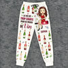 Pantalon De Survêtement Unisexe Personnalisé – Cadeaux D’Anniversaire Personnalisés Pour Meilleures Amies, Sœurs, BFF, Famille, Vous-Même – Juste Une Fille Qui Aime Le Vin