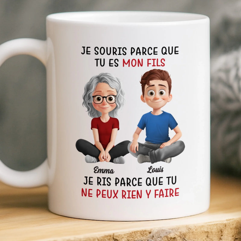 Mug Personnalisé – Cadeaux D’Anniversaire Personnalisés Pour Maman, Papa, Fils – Préparé À La Maison Avec Amour