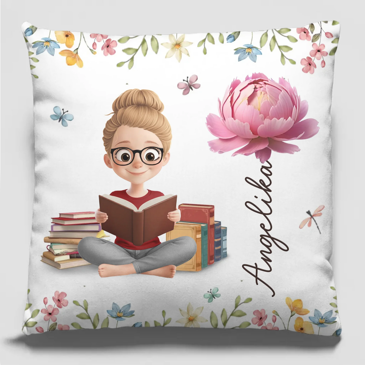 Coussin De Poche Personnalisé – Cadeaux Pour Amoureux Des Livres, Rats De Bibliothèque, Lecteurs – Le Doux Froissement Des Pages Qu’On Tourne