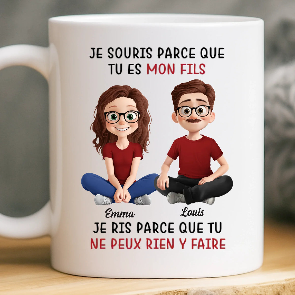 Mug Personnalisé – Cadeaux D’Anniversaire Personnalisés Pour Maman, Papa, Fils – Préparé À La Maison Avec Amour
