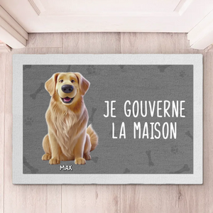 Tapis Décoratif Personnalisé Pour La Maison – Cadeaux D’Anniversaire Personnalisés Pour Les Amoureux Des Chiens Et Des Chats, Les Mamans Et Papas D’Animaux – Là Où Il Y A Des Pattes, Il Y A Une Maison