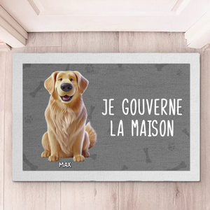 Tapis Décoratif Personnalisé Pour La Maison – Cadeaux D’Anniversaire Personnalisés Pour Les Amoureux Des Chiens Et Des Chats, Les Mamans Et Papas D’Animaux – Là Où Il Y A Des Pattes, Il Y A Une Maison