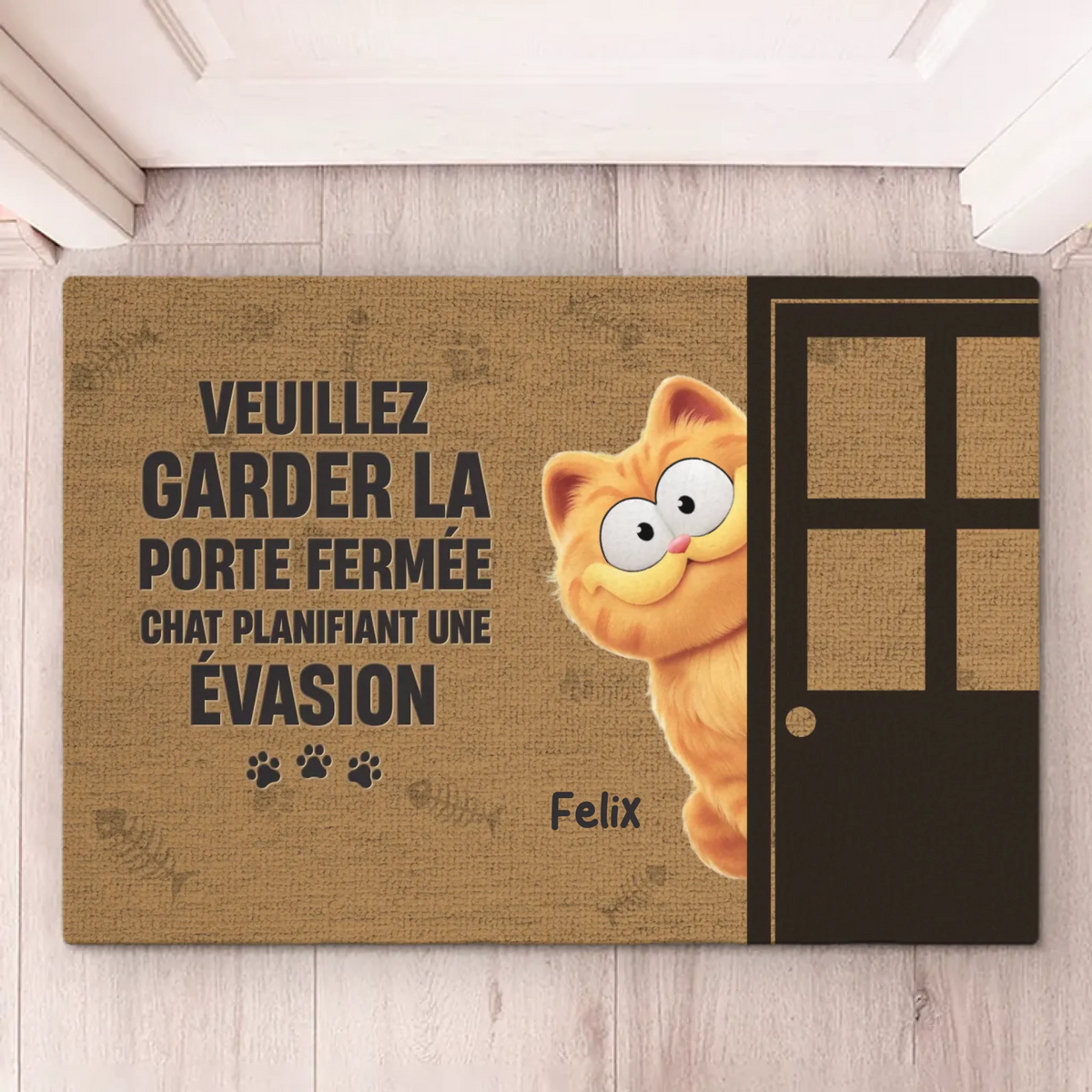 Tapis Décoratif Personnalisé Pour La Maison – Cadeaux D’Anniversaire Personnalisés Pour Les Amoureux Des Chats, Les Mamans Et Papas De Chats – Le Royaume Du Chat