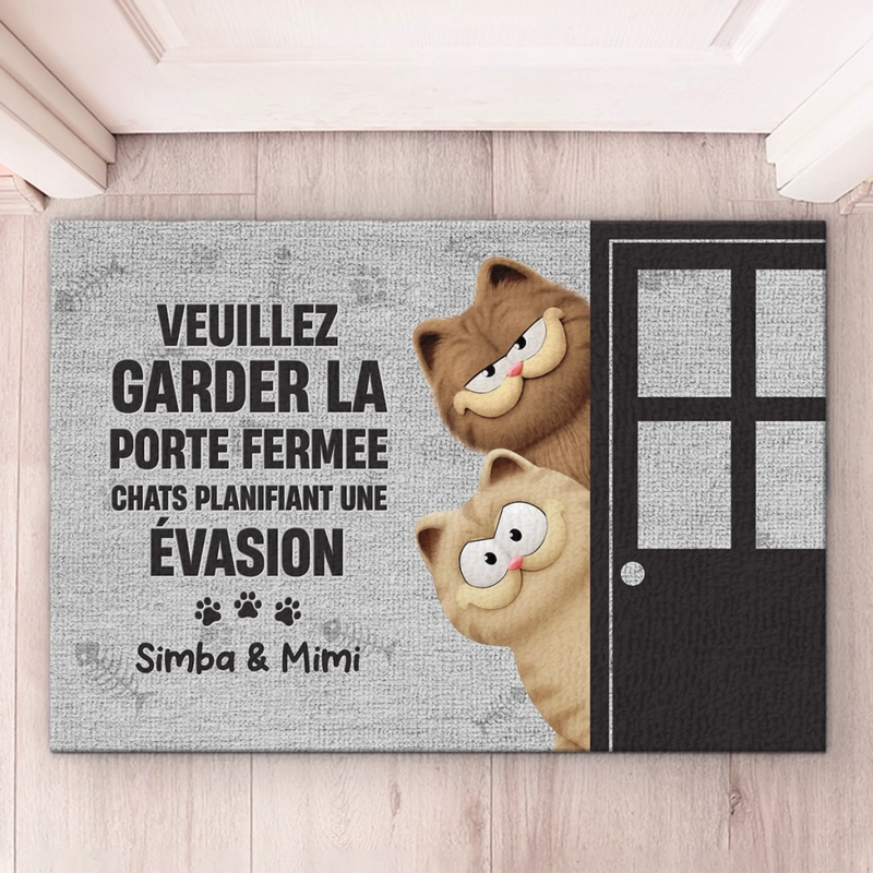 Tapis Décoratif Personnalisé Pour La Maison – Cadeaux D’Anniversaire Personnalisés Pour Les Amoureux Des Chats, Les Mamans Et Papas De Chats – Le Royaume Du Chat