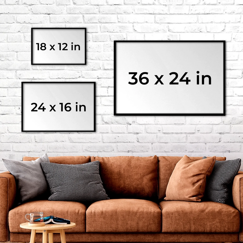 Affiche Horizontale Personnalisée – Cadeaux De Noël Et D’Anniversaire Personnalisés Pour Maman, Papa, Frère, Sœur, Enfants – Tous Les Chemins Mènent À La Famille