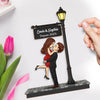 Plaque En Bois À Deux Couches Personnalisée – Cadeaux D’Anniversaire De Mariage Pour Mari Et Femme, Lui Et Elle – Un Baiser Qui A Écrit Notre Pour Toujours
