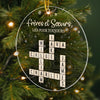 Ornement En Acrylique Type Scrabble Personnalisé – Cadeaux De Noël Et D’Anniversaire Personnalisés Pour Frère Et Sœur – Grandir Côte À Côte Pour Toujours