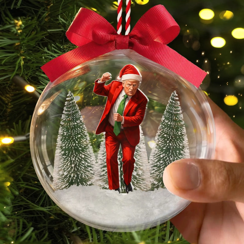 45 47 Republican State Custom 3D Acrylic Ball Ornament - US Patriotic Pride Gifts For Conservative Supporters - Let Freedom Sparkle All Season Long