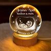 Lampe Globe En Cristal Personnalisée Avec Photo – Cadeaux Personnalisés De Noël Et De Baby Shower Pour Nouvelles Mamans, Nouveaux Papas, Nouveaux Parents – Tu Es Notre Lumière