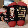 Chaussettes Personnalisées – Cadeaux De Noël Et D’Anniversaire Personnalisés Pour Femmes Et Hommes – Soirée Ciné, Édition De Noël