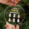 Ornement En Verre Personnalisé - Cadeaux De Noël Et D’Anniversaire Pour Grand-Père, Grand-Mère - Le Plus Beau Cadeau Est L’Amour De La Famille