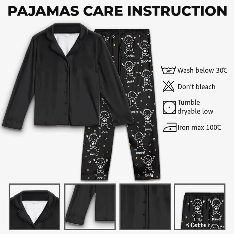 Pantalon De Pyjama Personnalisé – Cadeaux De Noël Et D’Anniversaire Personnalisés Pour Enfants, Amoureux Des Chiens Et Des Chats – Confectionné Avec Amour Et Le Joyeux Chaos Des Petits-Enfants