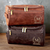 Trousse De Toilette En Cuir Gravée Personnalisée – Cadeaux D’Anniversaire Personnalisés Pour Papa, Frère, Grand-Père, Mari - Lien Intemporel Amour Infini
