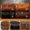 Trousse De Toilette En Cuir Gravée Personnalisée – Cadeaux D’Anniversaire Personnalisés Pour Papa, Frère, Grand-Père, Mari – Conçu Pour Chaque Chemin