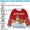 Sweat Unisexe De Noël Personnalisé Avec Bonhomme De Neige – Cadeaux De Noël Et D’Anniversaire Pour Maman, Grand-Mère - La Chaleur Du Cœur Fait Fondre La Neige