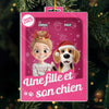 Ornement Acrylique Personnalisé – Cadeau Unique De Noël Ou D’Anniversaire Pour La Famille Et Les Amoureux Des Animaux – Un Lien Inébranlable.