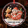 Boule De Noël En Verre Personnalisée Pour Bébé – Cadeaux De Noël, Baby Shower Et Naissance Pour Nouvelles Mamans, Nouveaux Papas, Nouveaux Parents – L’Amour En Miniature