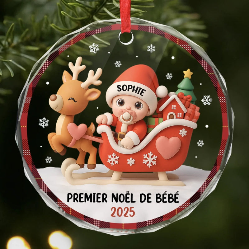 Boule De Noël En Verre Personnalisée Pour Bébé – Cadeaux De Noël, Baby Shower Et Naissance Pour Nouvelles Mamans, Nouveaux Papas, Nouveaux Parents – L’Amour En Miniature