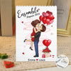 Briques Personnalisées En Forme De Rectangle Vertical – Cadeaux Personnalisés D’Anniversaire Et De Mariage Pour Mari Et Femme, Lui Et Elle – Je T’Aimerai Pour Toujours