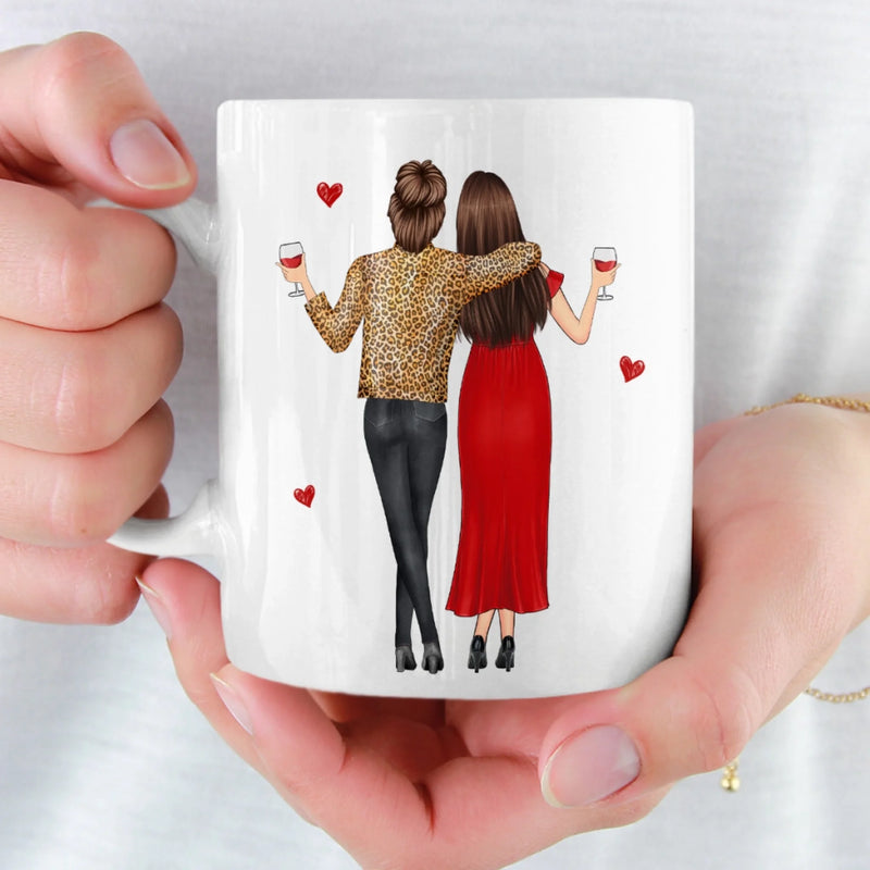 Tasse Personnalisée – Cadeaux D’Anniversaire Personnalisés Pour Meilleures Amies, Femmes, Sœurs, BFF – Sans Toi, Ma Santé Mentale Serait En Vacances Permanentes