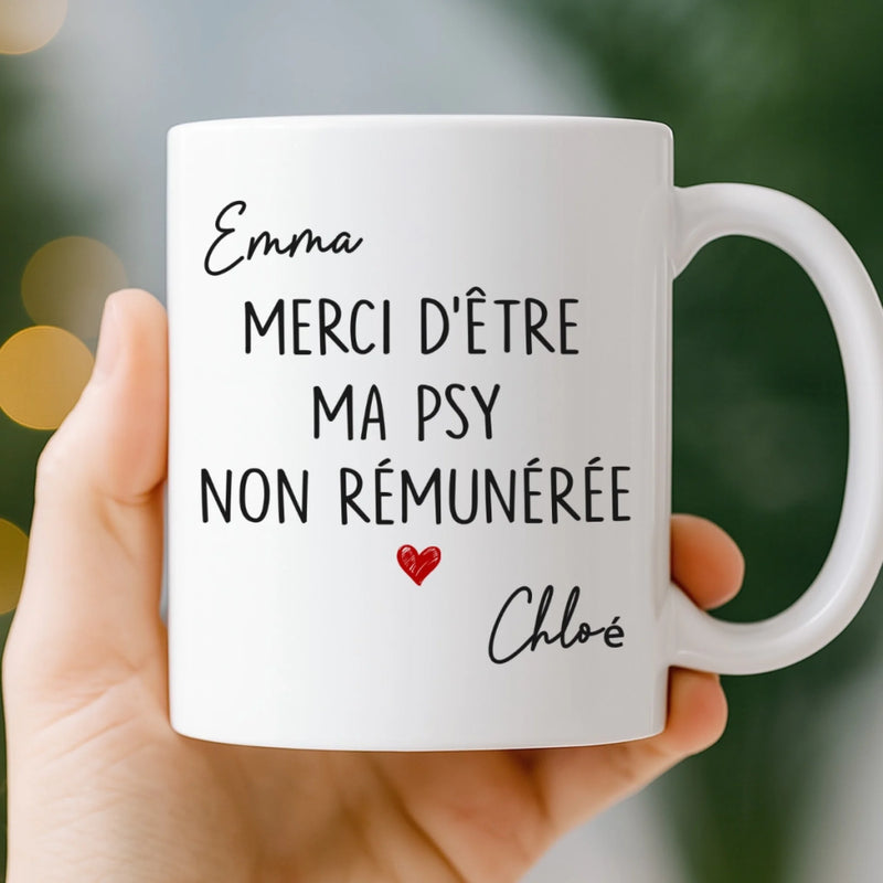 Tasse Personnalisée – Cadeaux D’Anniversaire Personnalisés Pour Meilleures Amies, Femmes, Sœurs, BFF – Sans Toi, Ma Santé Mentale Serait En Vacances Permanentes