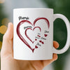 Mug Personnalisé - Cadeau Pour Mamie Et Maman - Réunis Par L’Amour, Reliés Pour Toujours