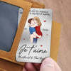 Carte Portefeuille En Aluminium Personnalisée – Cadeaux Personnalisés D’Anniversaire Et De Mariage Pour Mari Et Femme, Lui Et Elle - Ton Amour Est Mon Trésor Le Plus Précieux