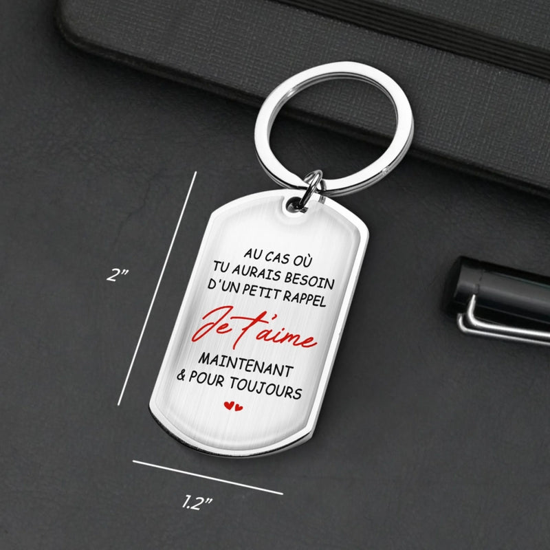 Porte-Clés Personnalisé – Cadeaux Personnalisés D’Anniversaire Et De Mariage Pour Mari Et Femme, Lui Et Elle – Un Petit Rappel Que Je T’Aime Un Peu Plus Chaque Jour