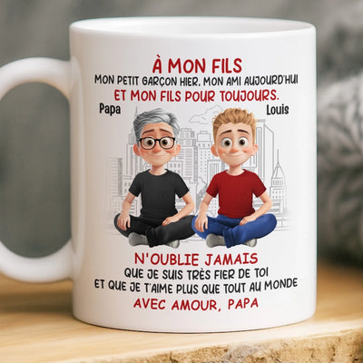 Tasse Personnalisée – Cadeaux D'Anniversaire Pour Maman, Papa, Fils – Préparé À La Maison Avec Amour