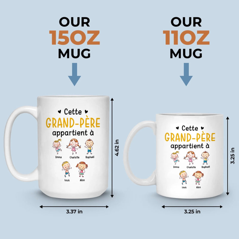 Tasse Personnalisée – Cadeaux D’Anniversaire Personnalisés Pour Papa, Grand-Père – Promu Au Rang De Pap