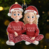 Ornement Acrylique Personnalisé - Cadeaux PersonnalisésD'Anniversaire, De Noël Et De Mariage Pour Mari Et Femme - L'Amour Se Déguste Chaque Jour Comme Un Café Chaiud