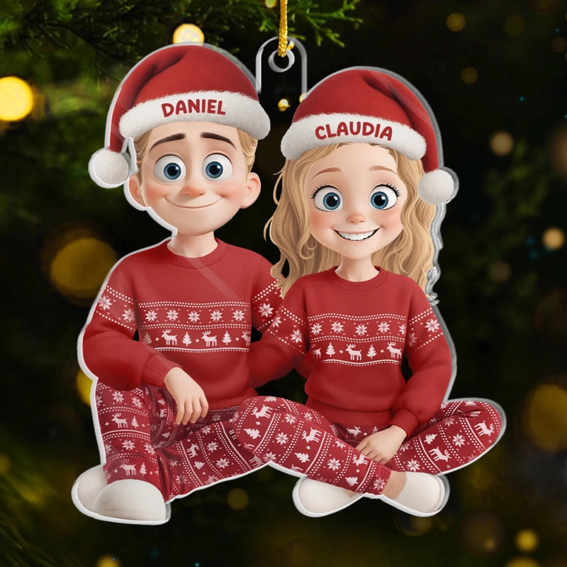 Ornement Acrylique Personnalisé - Cadeaux PersonnalisésD'Anniversaire, De Noël Et De Mariage Pour Mari Et Femme - L'Amour Se Déguste Chaque Jour Comme Un Café Chaiud