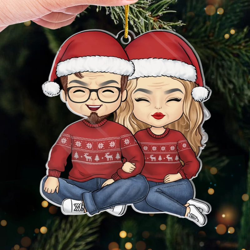 Ornement En Acrylique Personnalisé – Cadeaux D’Anniversaire, De Noël Et De Mariage Pour Mari Et Femme – L’Amour En Lettres Majuscules