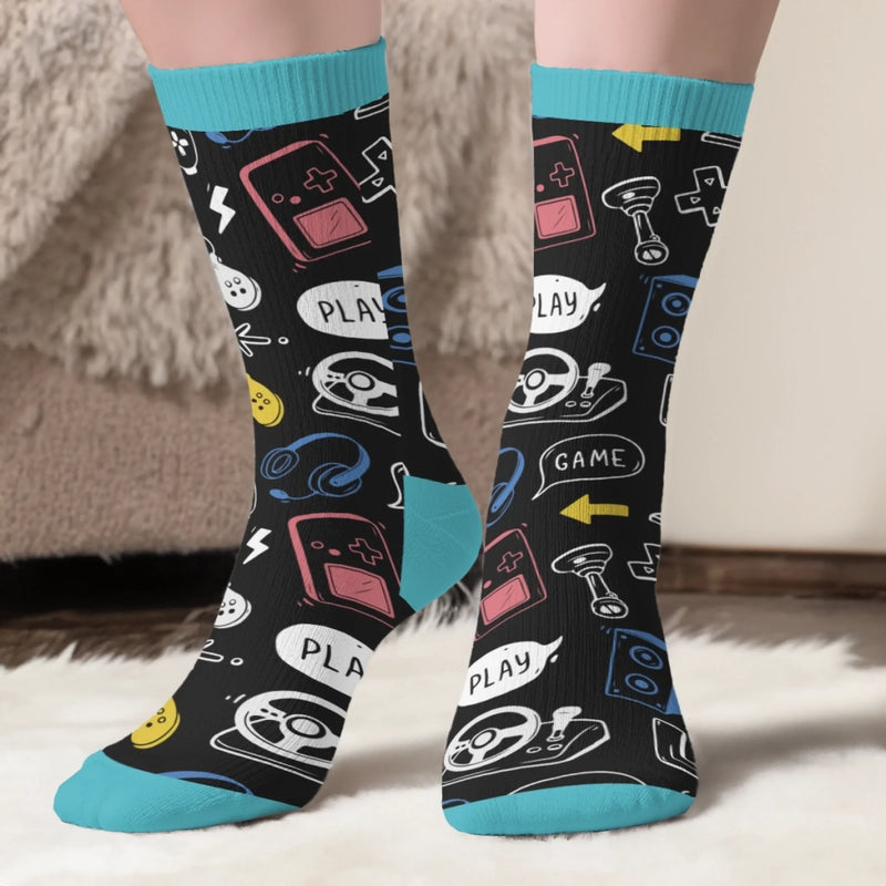 Chaussettes Gamer Personnalisées – Cadeaux D’Anniversaire Personnalisés Pour Gamers, Amoureux Du Jeu Vidéo, Fans De Gaming Et La Famille - Merci De Ne Pas Déranger