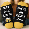 Chaussettes Personnalisées – Cadeaux De Noël Et D’Anniversaire Pour Meilleures Amies, Sœurs, La Famille Et Vous-Même – Apporte-Moi Une Bière