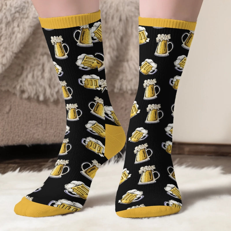 Chaussettes Personnalisées – Cadeaux De Noël Et D’Anniversaire Pour Meilleures Amies, Sœurs, La Famille Et Vous-Même – Apporte-Moi Une Bière