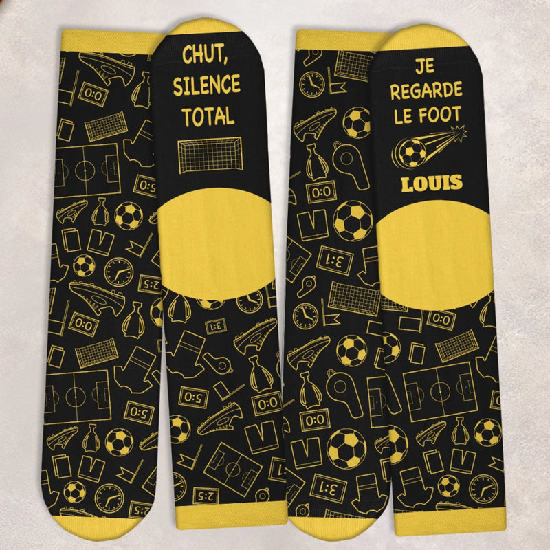 Chaussettes Personnalisées – Cadeaux De Noël Et D’Anniversaire Pour Meilleures Amies, Sœurs, La Famille Et Vous-Même – Ne Pas Déranger, Je Regarde Le Football