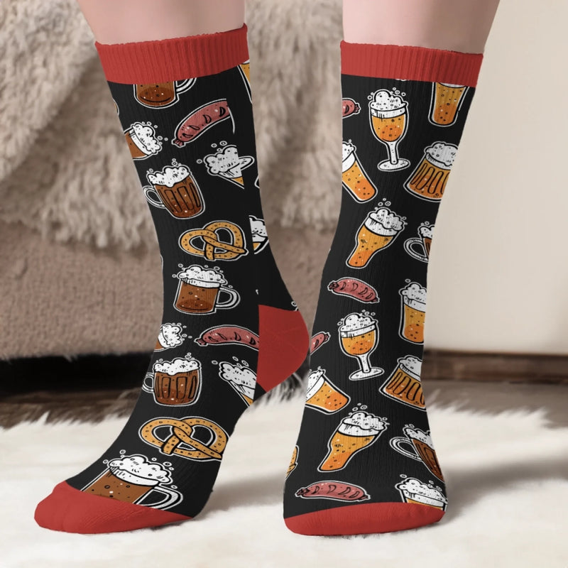 Chaussettes Personnalisées – Cadeaux De Noël Et D’Anniversaire Pour Meilleures Amies, Sœurs, La Famille Et Vous-Même – Si Tu Peux Lire Ceci, Apporte-Moi Une Bière
