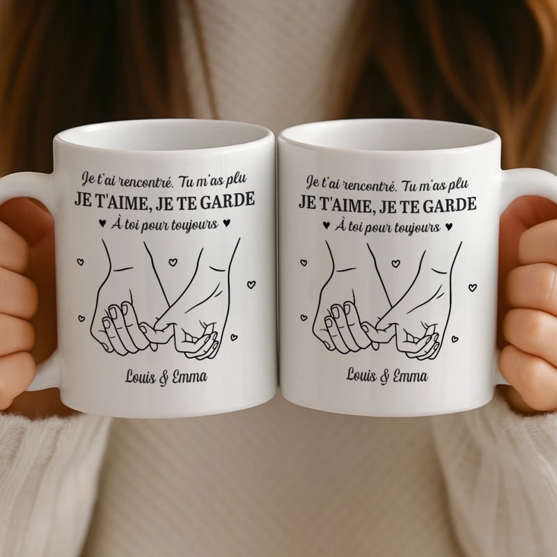 Mug Personnalisé – Cadeaux D’Anniversaire De Mariage Pour Mari Et Femme, Lui Et Elle – Je Tombe Encore Amoureux De Toi