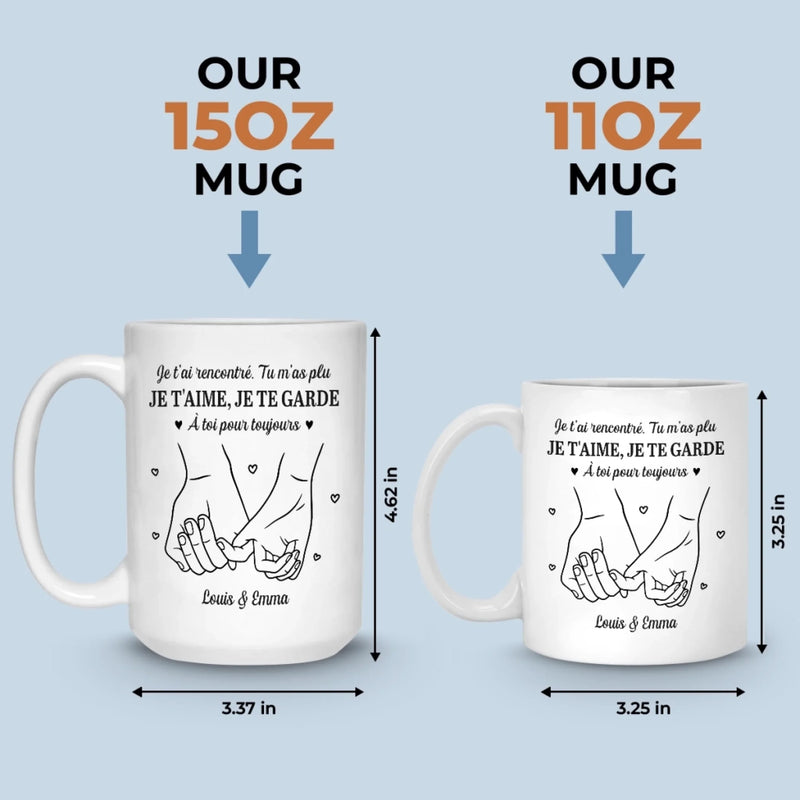 Mug Personnalisé – Cadeaux D’Anniversaire De Mariage Pour Mari Et Femme, Lui Et Elle – Je Tombe Encore Amoureux De Toi