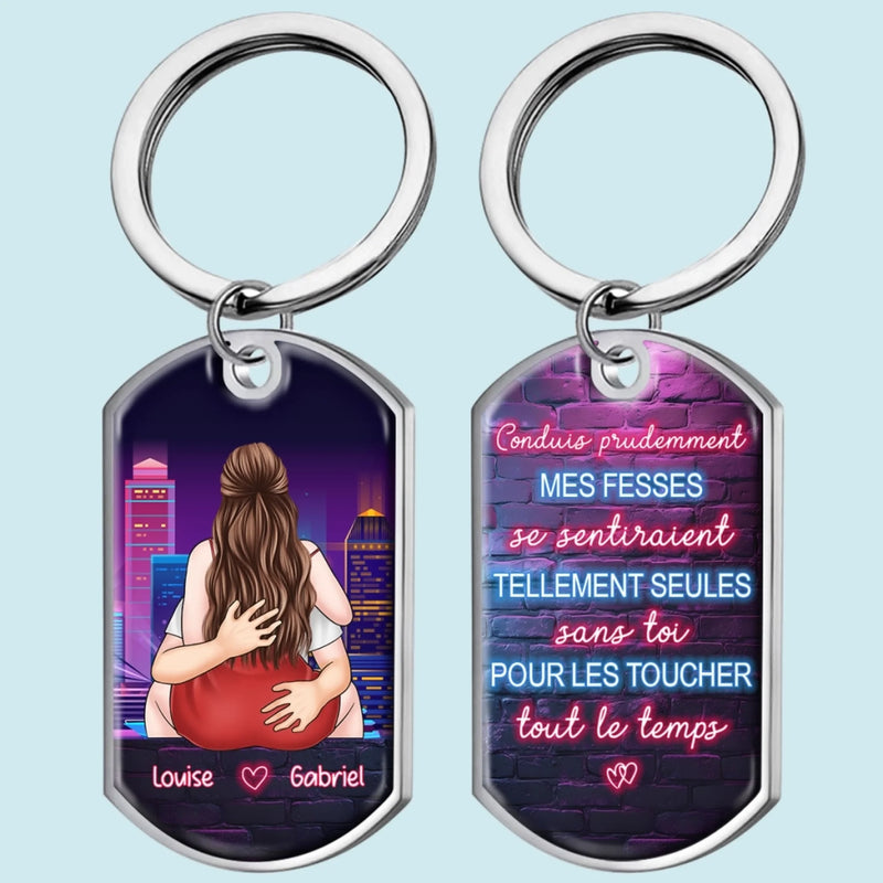 Porte-Clés Personnalisé – Cadeaux Personnalisés D’Anniversaire Et De Mariage Pour Mari Et Femme, Lui Et Elle – Pour Toujours, C’Est Encore Trop Court Avec Toi