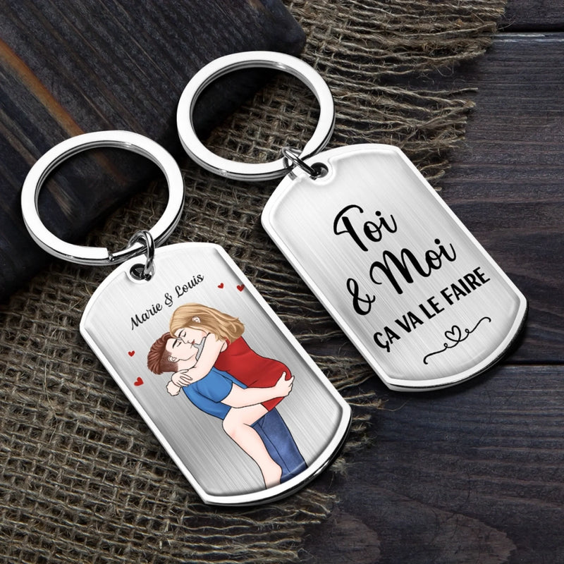 Porte-Clés Personnalisé – Cadeaux Personnalisés D’Anniversaire Et De Mariage Pour Mari Et Femme, Lui Et Elle – Chaque Instant Avec Toi Est Un Trésor
