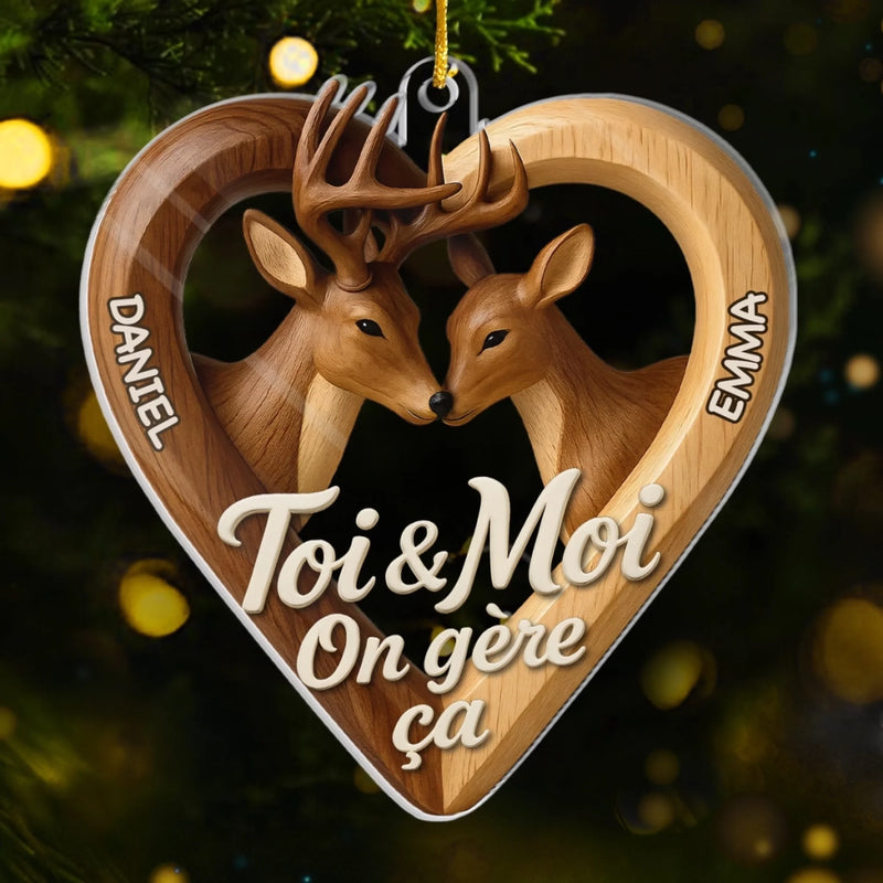 Ornement Acrylique Personnalisé – Cadeau D’Anniversaire, De Noël Et De Mariage Pour Mari Et Femme, Pour Lui Et Pour Elle – Tu Es Ma Plus Belle Prise