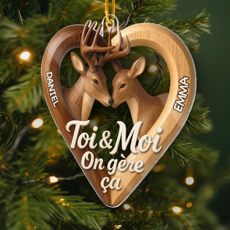 Ornement Acrylique Personnalisé – Cadeau D’Anniversaire, De Noël Et De Mariage Pour Mari Et Femme, Pour Lui Et Pour Elle – Tu Es Ma Plus Belle Prise