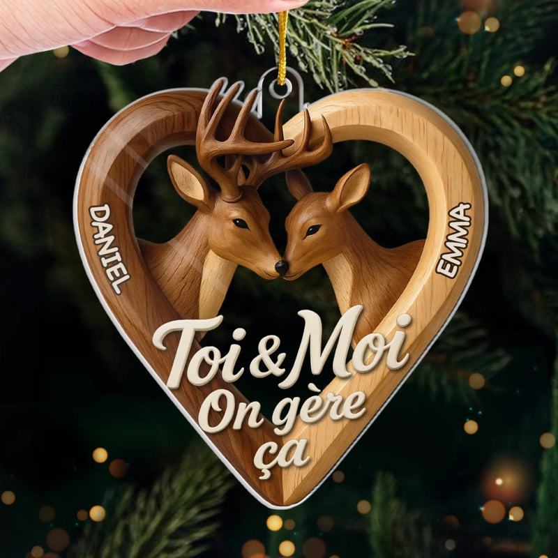 Ornement Acrylique Personnalisé – Cadeau D’Anniversaire, De Noël Et De Mariage Pour Mari Et Femme, Pour Lui Et Pour Elle – Tu Es Ma Plus Belle Prise