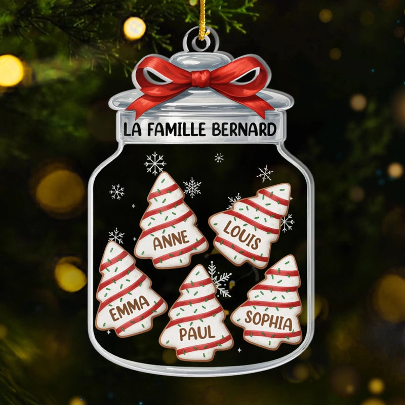 Ornement Acrylique Personnalisé – Cadeau De Noël Et D’Anniversaire Personnalisé Pour La Famille – La Famille Est Le Plus Beau Cadeau De Noël