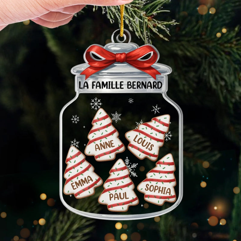 Ornement Acrylique Personnalisé – Cadeau De Noël Et D’Anniversaire Personnalisé Pour La Famille – La Famille Est Le Plus Beau Cadeau De Noël