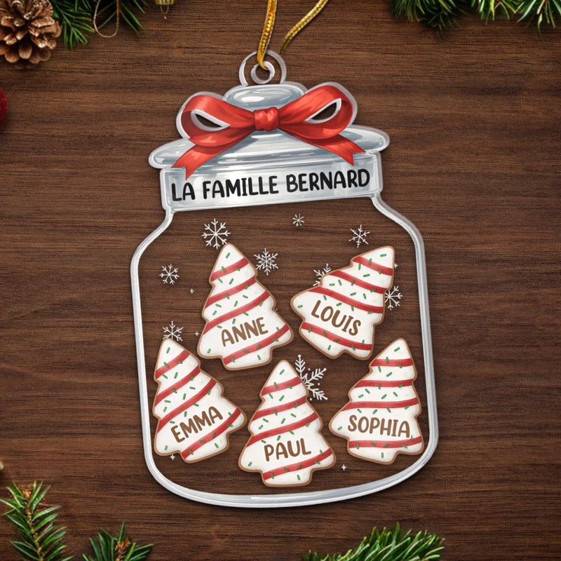 Ornement Acrylique Personnalisé – Cadeau De Noël Et D’Anniversaire Personnalisé Pour La Famille – La Famille Est Le Plus Beau Cadeau De Noël