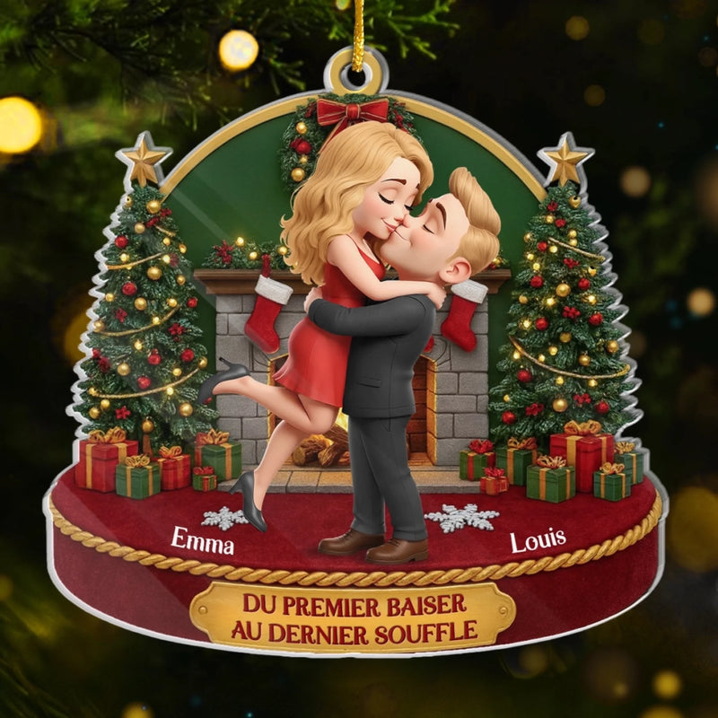 Ornement Acrylique Personnalisé – Cadeau D’Anniversaire, De Noël Et De Mariage Pour Mari Et Femme, Pour Lui Et Pour Elle – Ensemble, Toujours Dans La Joie